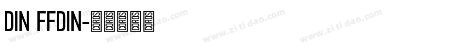 DIN FFDIN字体转换